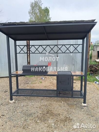 Беседка с мангалом