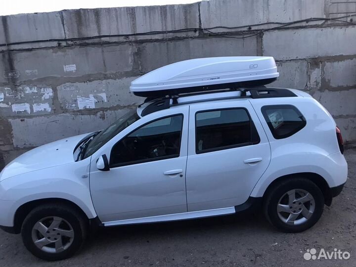 Автобокс бокс на крышу Магнум карбон Рено Дастер