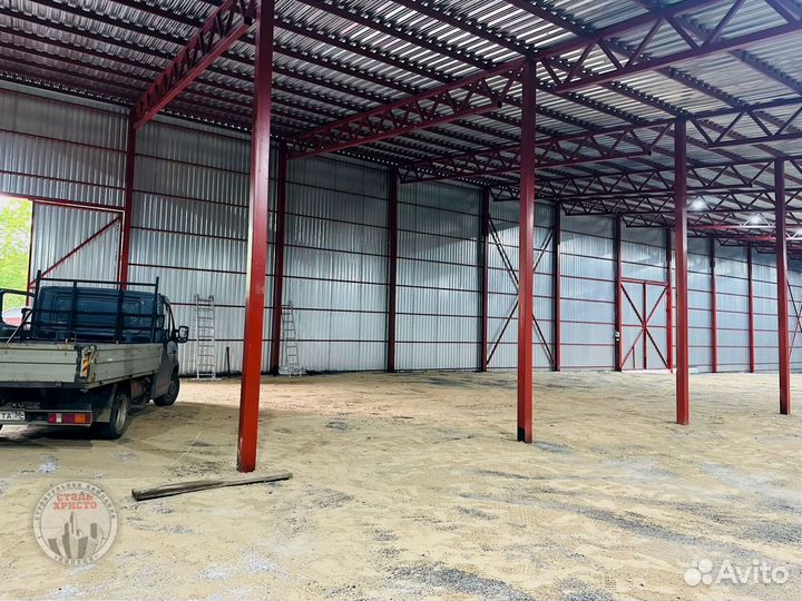 Ангар теплый, из сэндвич панелей