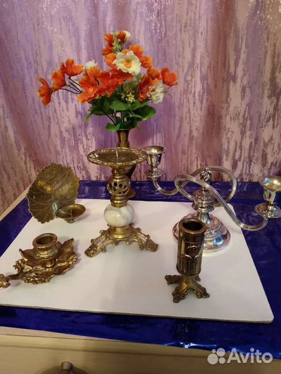 Винтажные подсвечники. Англия. Израиль