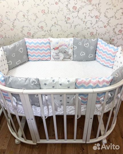 Новые бортики в кроватку