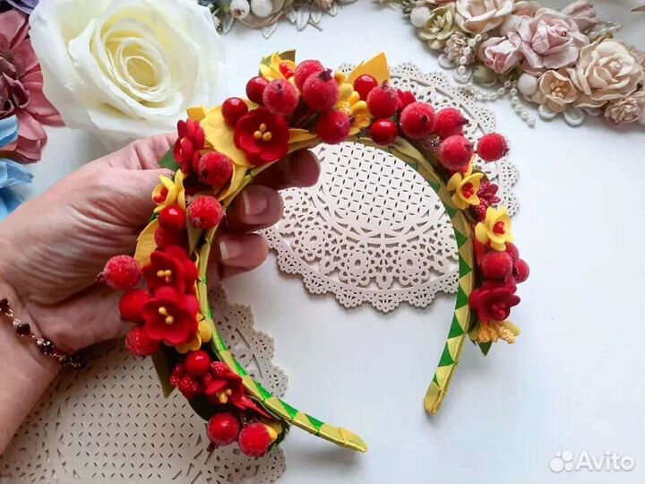 Ободок осенний для волос