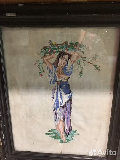 Картина вышивка