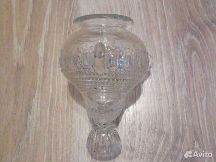 Старинная лампада подвесная (стекло)