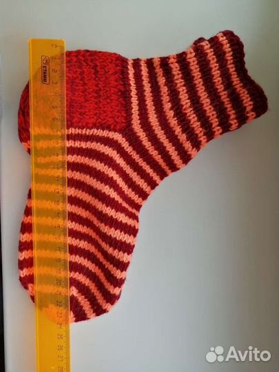 Носки шерстяные вязаные