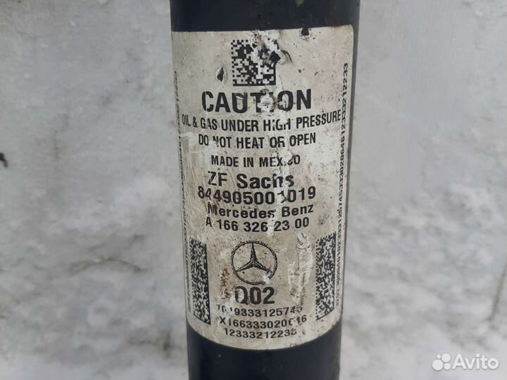 Амортизатор mercedes w166 w164