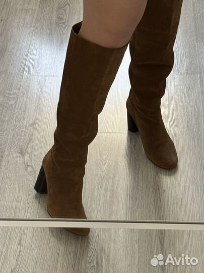 Сапоги Mango замша