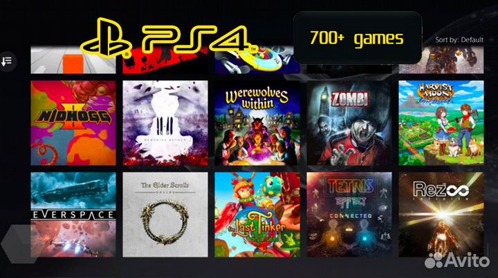 Playstation 4 Slim (800 игр)