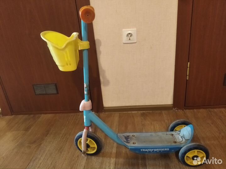 Самокат детский трехколесный бу