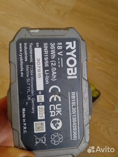 Гайковерт ryobi r18iw3