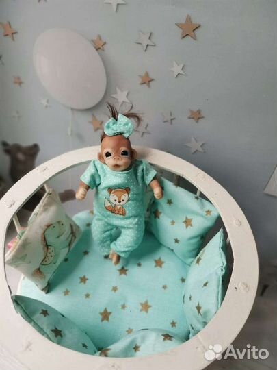 Мини Реборн обезьянка