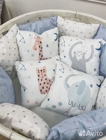 Бортики в детскую кроватку