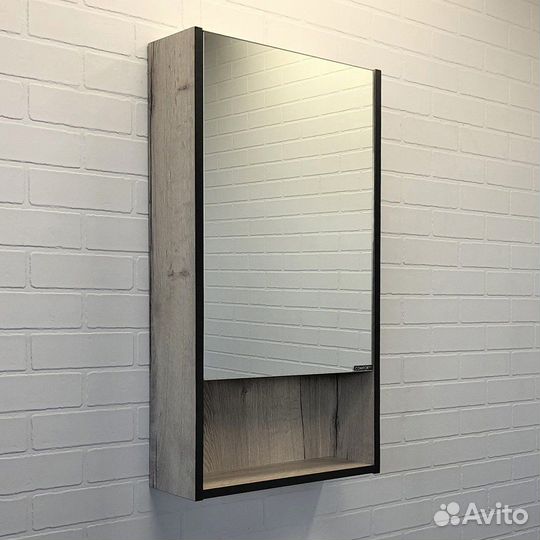 Зеркало-шкаф Comforty Вена 45 дуб дымчатый