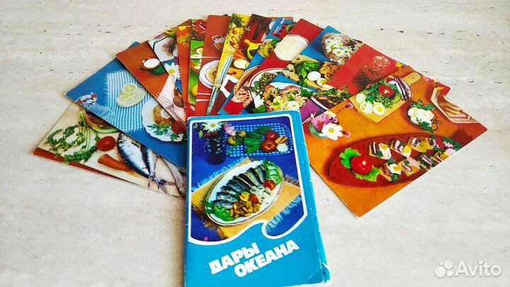 Наборы открыток СССР с кулинарными рецептами