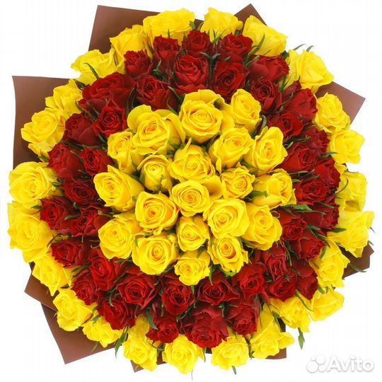 101 роза эквадорская Премиум-класса