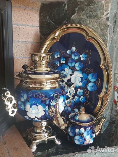 Самовар электрический расписной