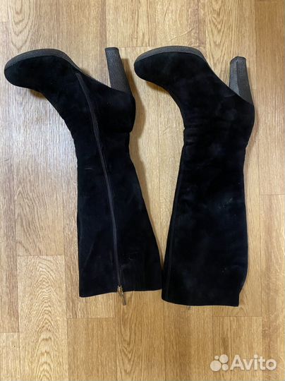 Сапоги женские зимние замша 38