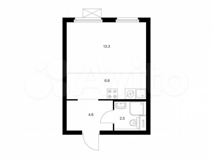 Квартира-студия, 27,2 м², 28/33 эт.