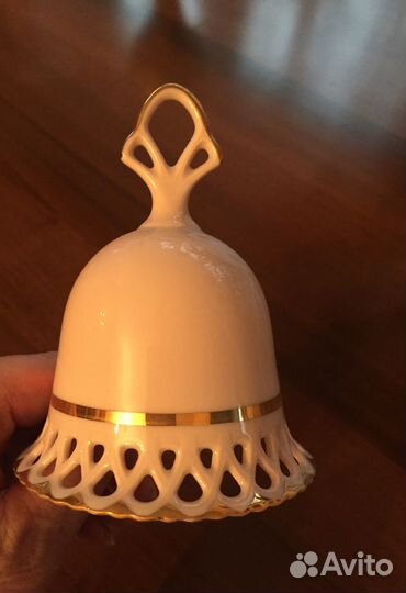 Розовый фарфор. Чехия. Колокольчик Bizant