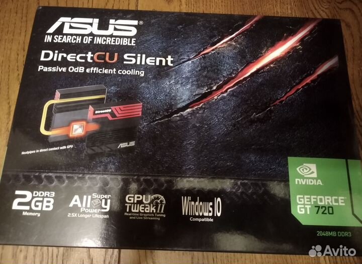 Видеокарта Asus Geforce GT 720 2GB ddr3 NEW
