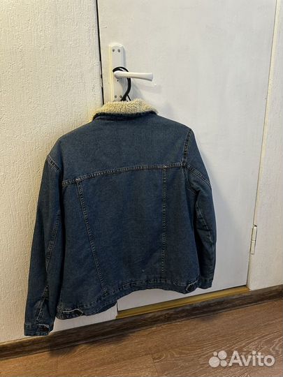 Куртка джинсовая с мехом terranova унисекс