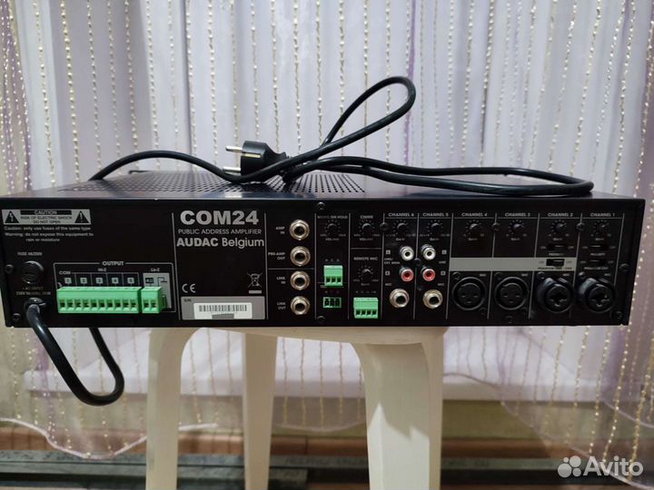 Com24mk2 audac трансляционный микшер-усилитель
