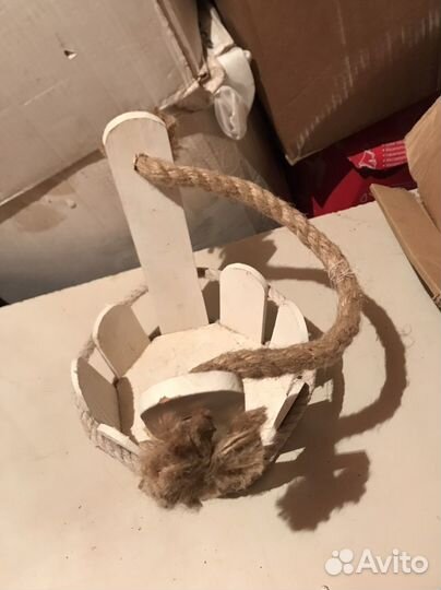 Деревянное кашпо