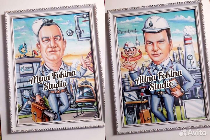 Шарж, Портрет по фото. Шаржист на праздник