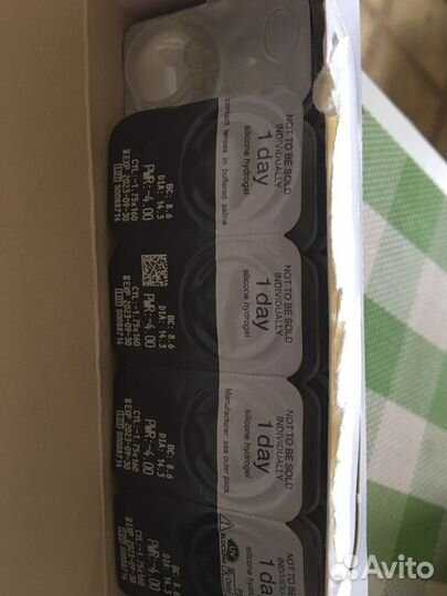 Линзы для астигматизма -4.00, -1,75, ось 160