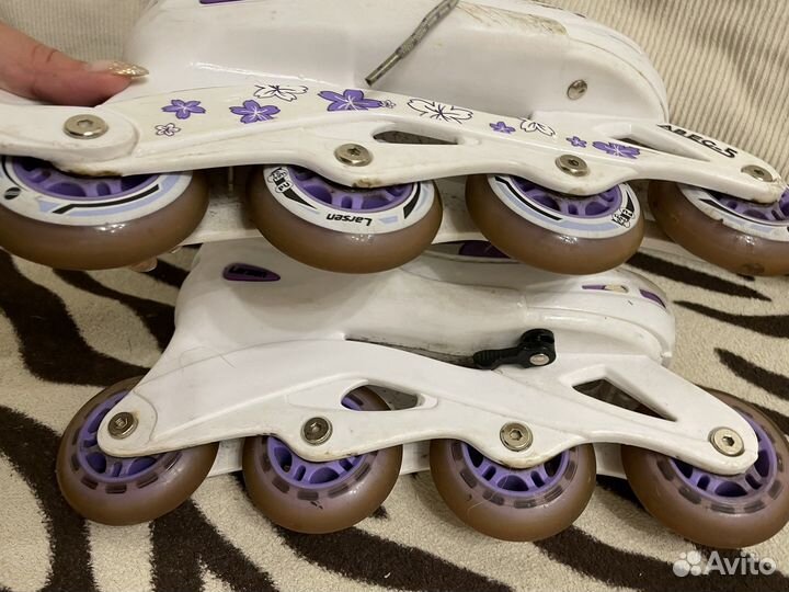 Роликовые коньки larsen для девочки женские 34-37