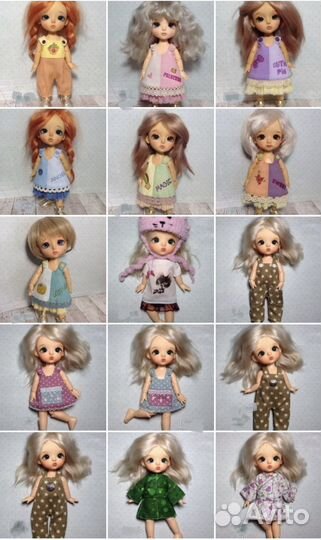 Одежда для кукол 16 см Лати, пукифи, баболи