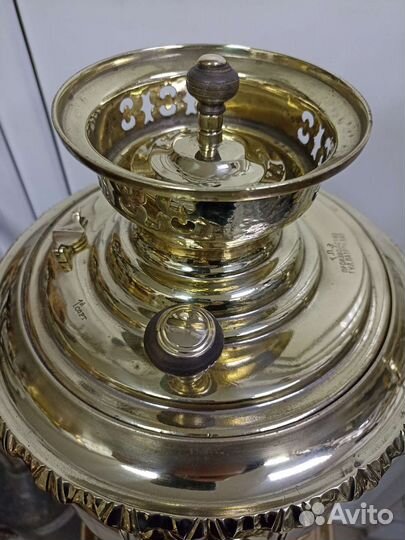 Самовар старинный на дровах.(фонарь)