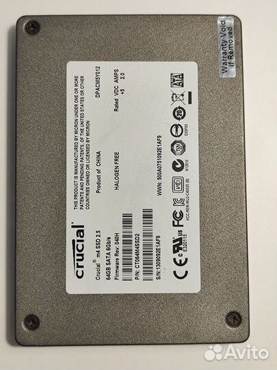 Crucial m4 SSD 2.5 64GB