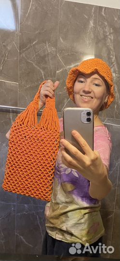 Шляпа женская летняя и сумка в комплект