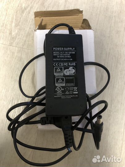 Блок питания для самоката 42V 2A