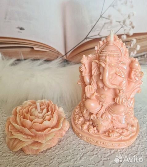 Набор свечей Ганеша+Будда