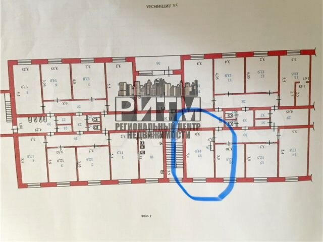 Комната 16 м² в 4-к., 4/5 эт.