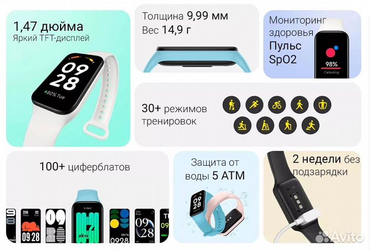 Новый Xiaomi Redmi SMART Band 2