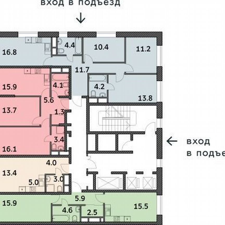 Квартира-студия, 25,4 м², 12/19 эт.