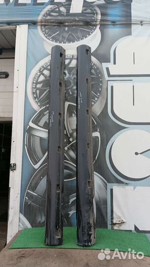 Накладки порогов на Opel Vectra C