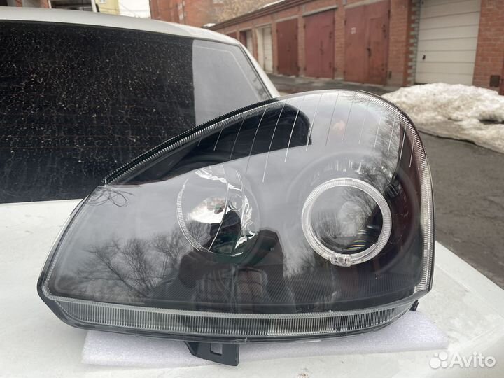 Фары LADA Priora черные с линзой