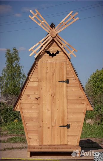 Уличный туалет деревянный JKT228
