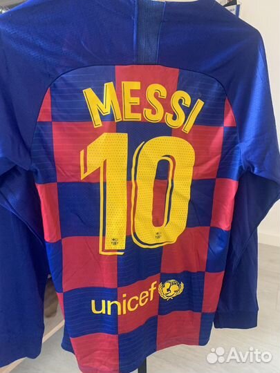 Футболка Месси Барселона 2019/2020 длинный рукав