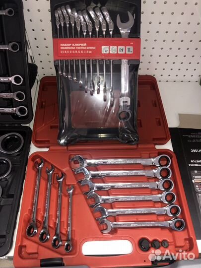 Набор комбинированных трещоточных ключей