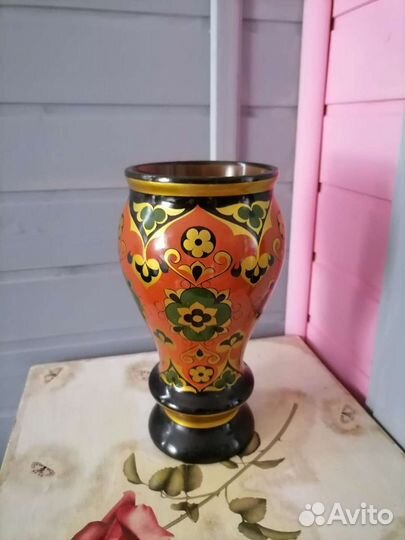 Ваза хохлома 