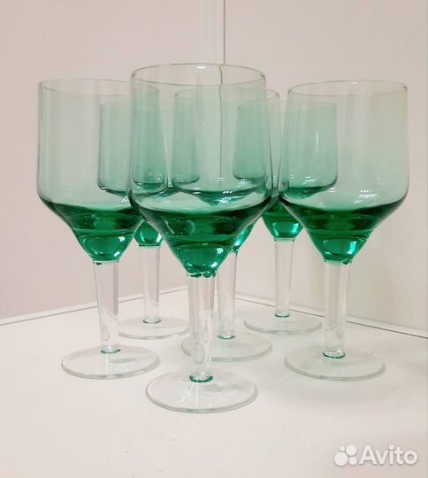 Бокалы СССР. Изумрудный цвет
