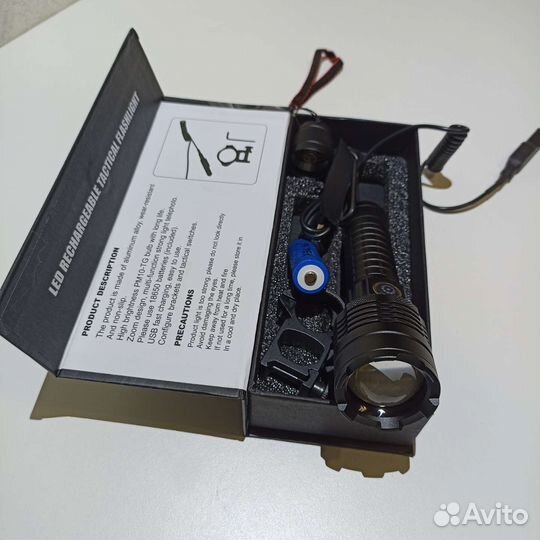 Фонарь белый лазер подствольный