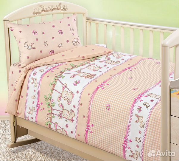 Комплект постельного белья в детскую кроватку
