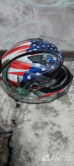 Мотошлем LS 2 Helmets c флагом Америки