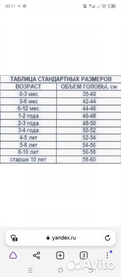 Шапочка 3-6 мес